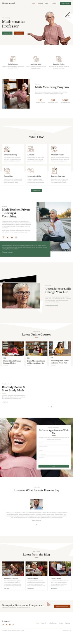 Education & Courses Website Templates