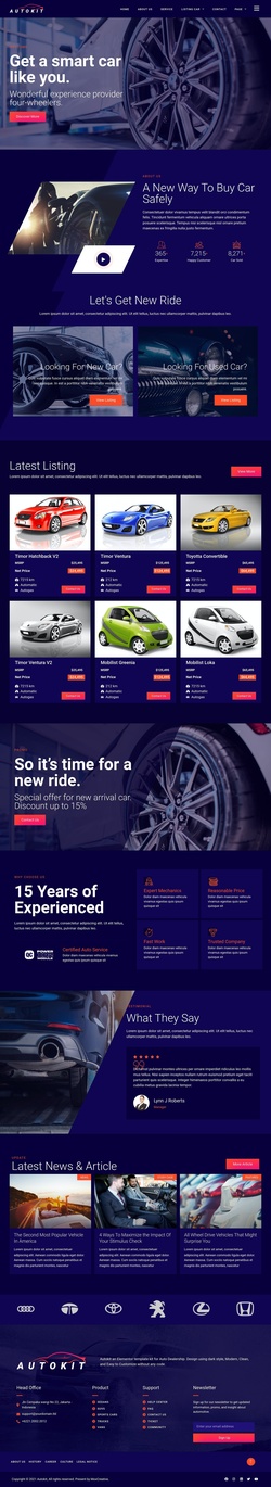 Cars & Transportation Website Templates