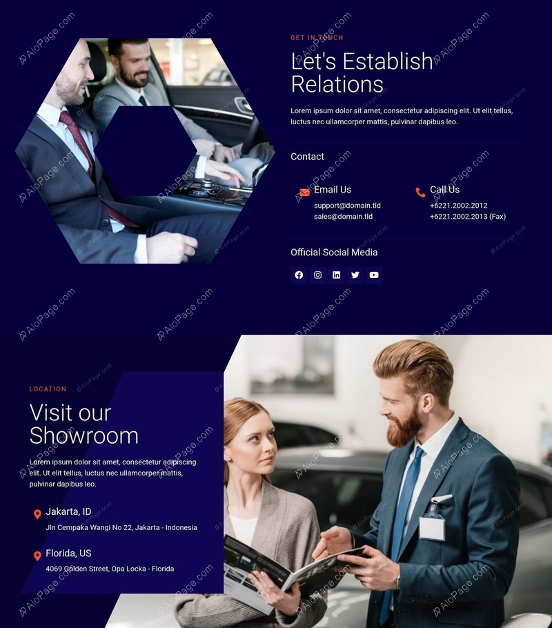 Connect With Us Today Website Template