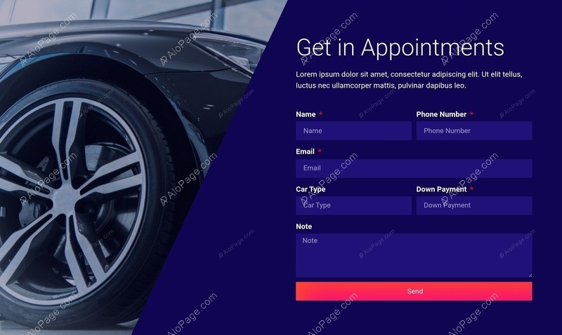 Schedule Your Test Drive Website Template