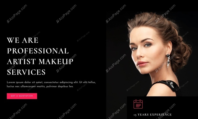 Expert Makeup Services For Professionals Website Template