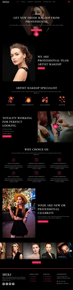 Fashion & Beauty Website Templates