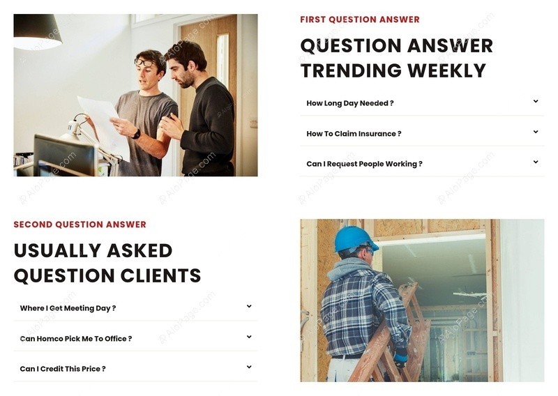 Interactive FAQ Section For Client Queries Website Template