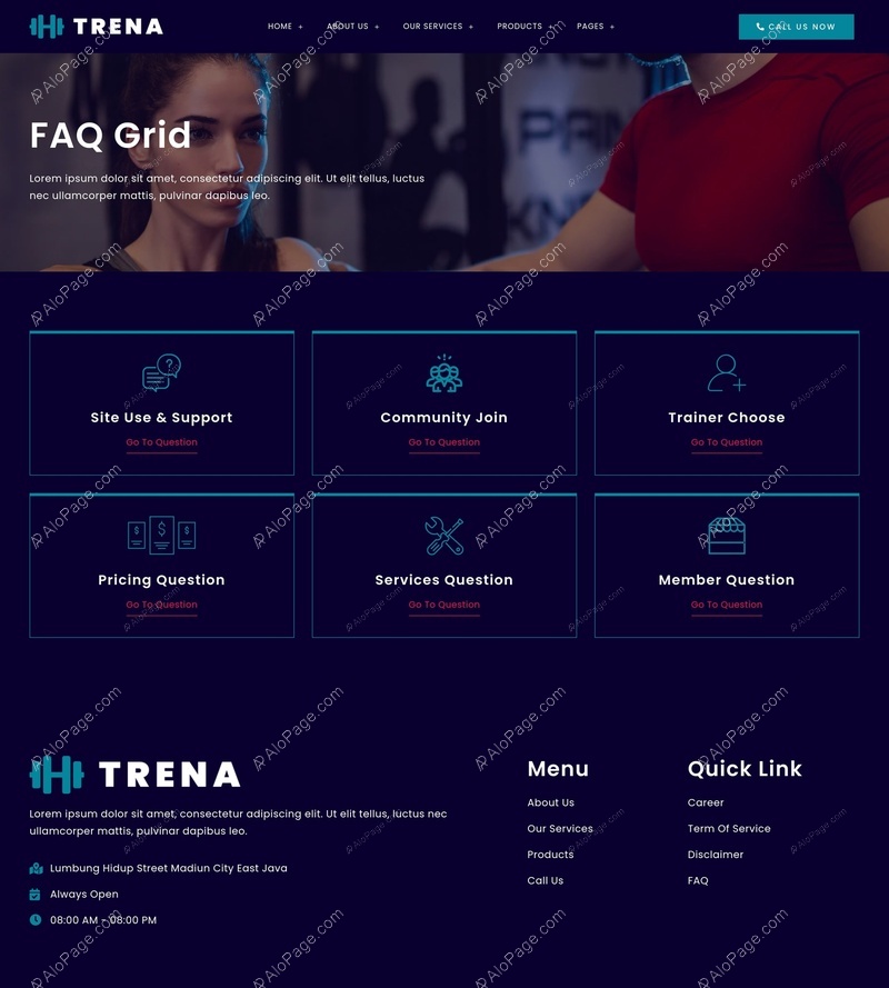 Essential Questions For Sports & Fitness Training Website Template