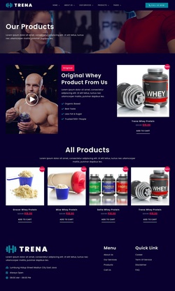 Fitness Product Showcase