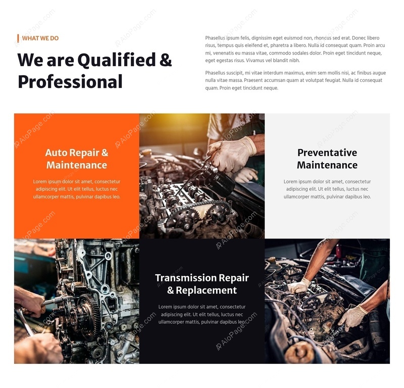 Expert Vehicle Maintenance Services Website Template