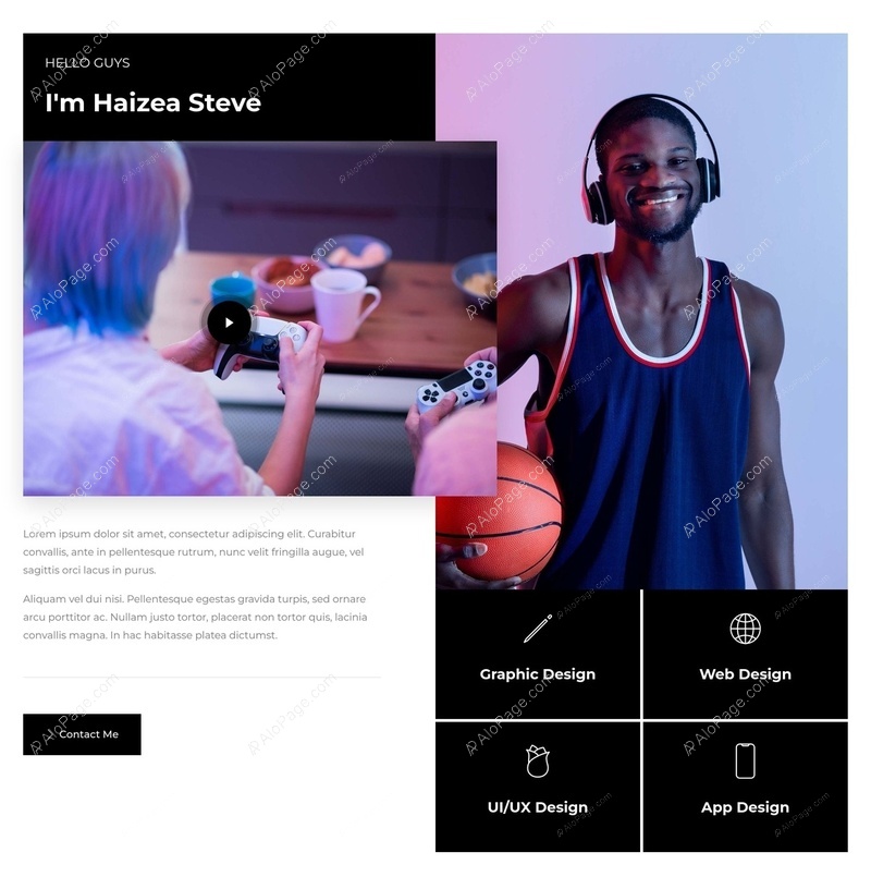 Creative Graphic Designer & Developer Website Template