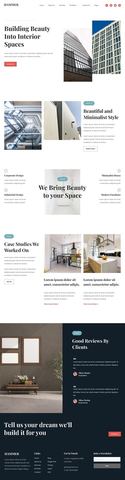 Design & Interior Website Templates