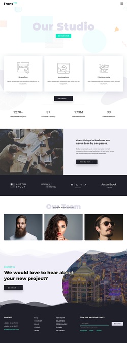 Photography & Video Website Templates