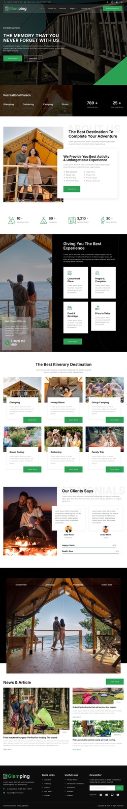 Travel & Hotels Website Templates