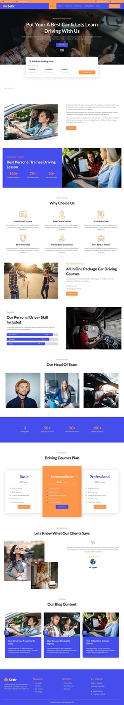 Cars & Transportation Website Templates