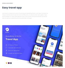 Beautifully Crafted UI Kit For Travel Apps