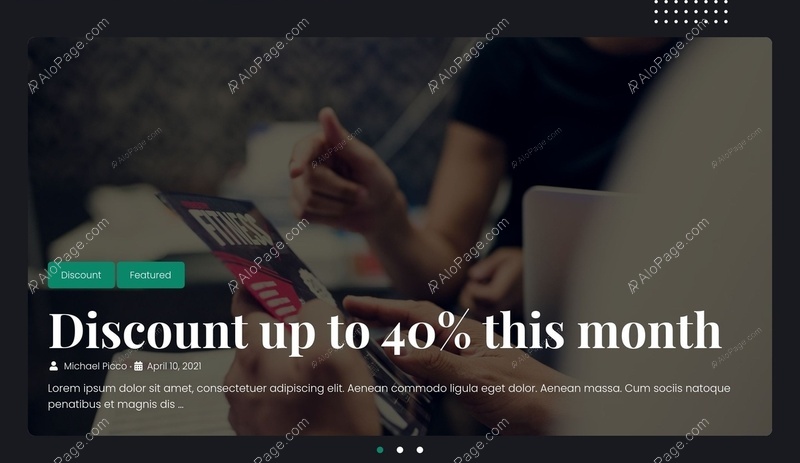 Limited Time Discounts Up To 40% Website Template