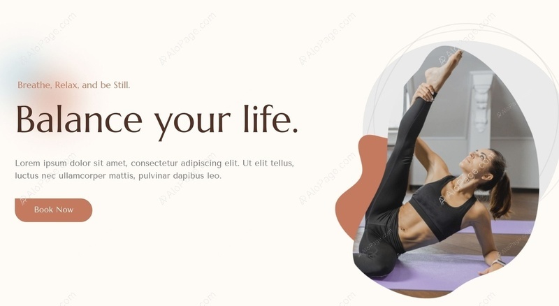 Balance Your Life With Peaceful Practices Website Template