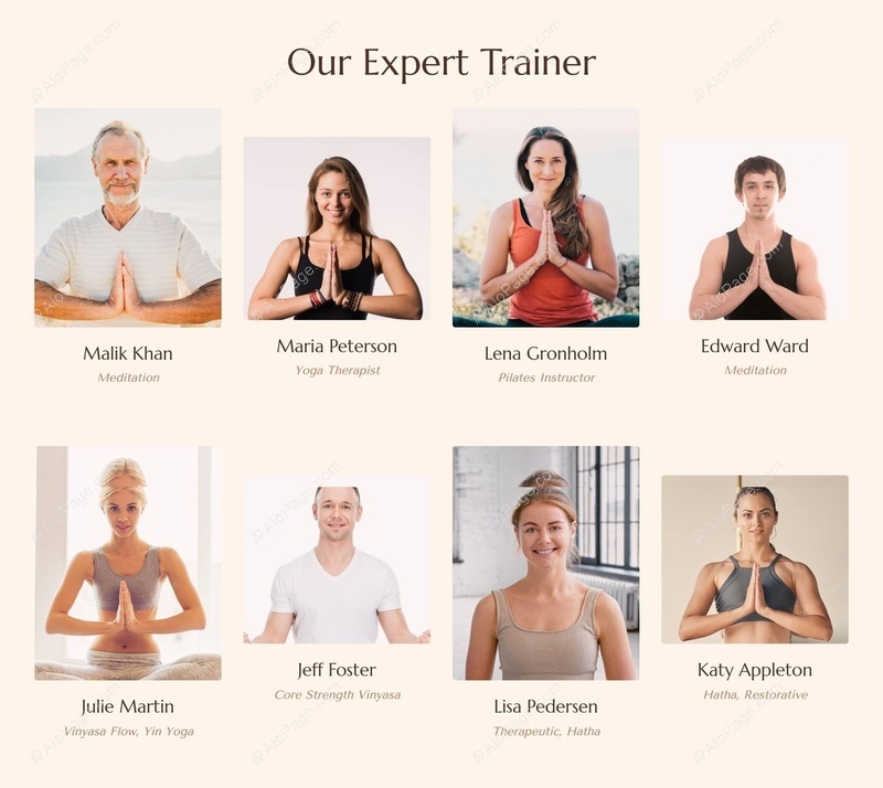 Meet Our Skilled Trainers Website Template