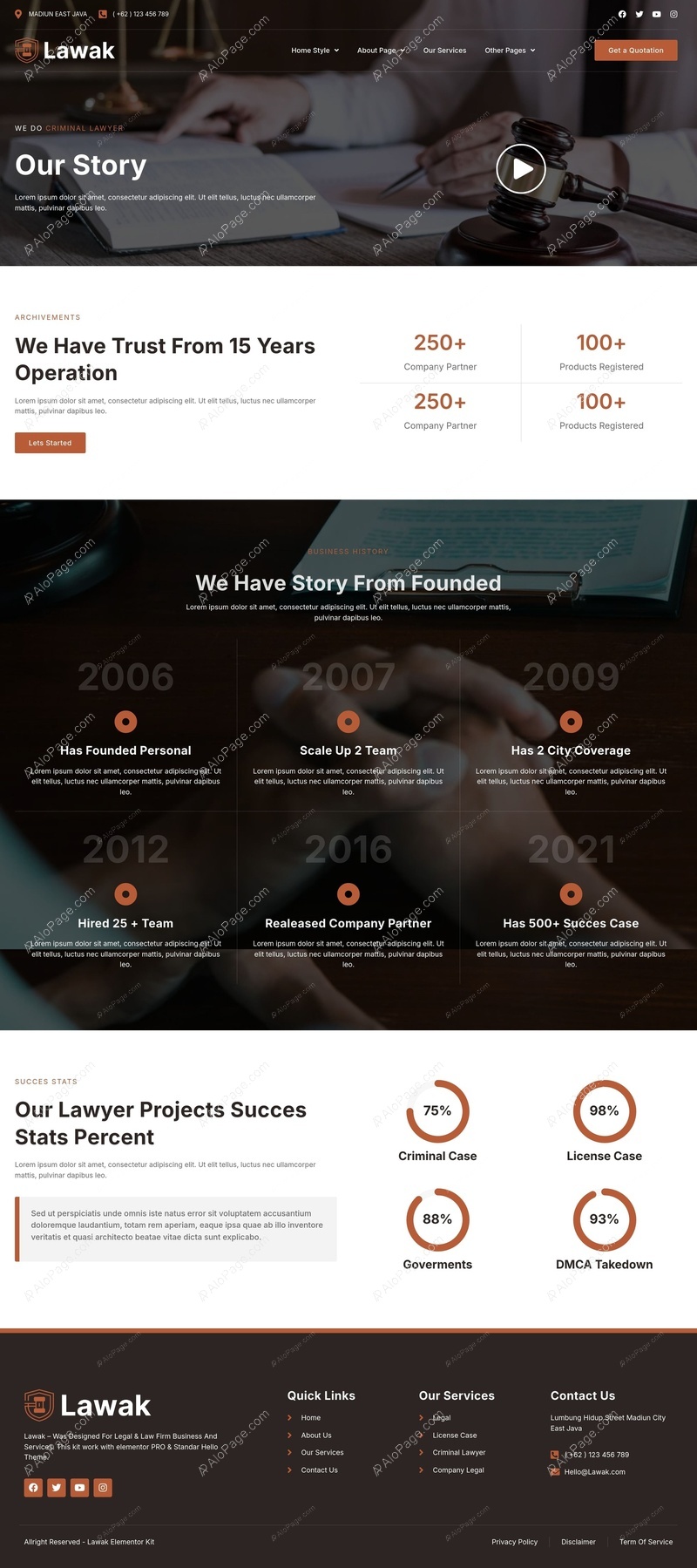 Trusted Legal Solutions For Your Needs - Website Template