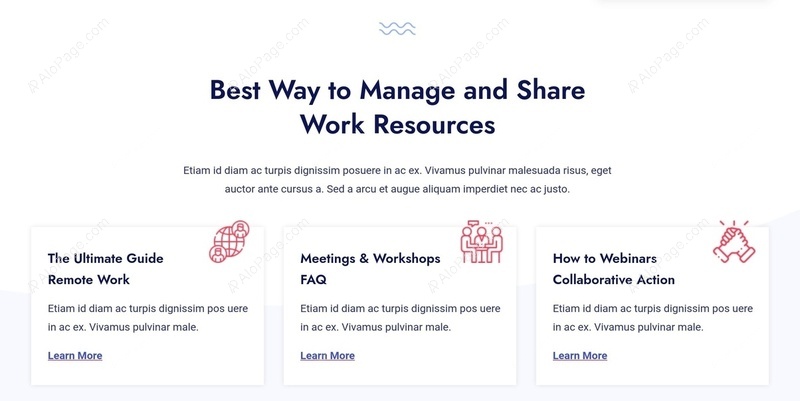 Simplify Work Resource Management Website Template