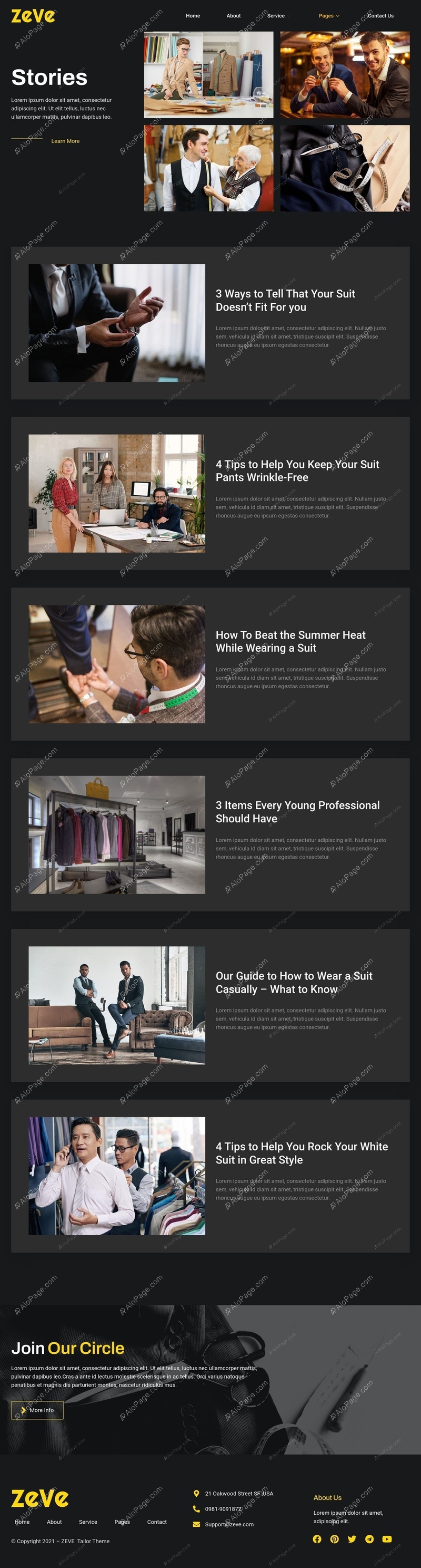 Elevate Your Style: Tailoring Insights And Tips Website Template