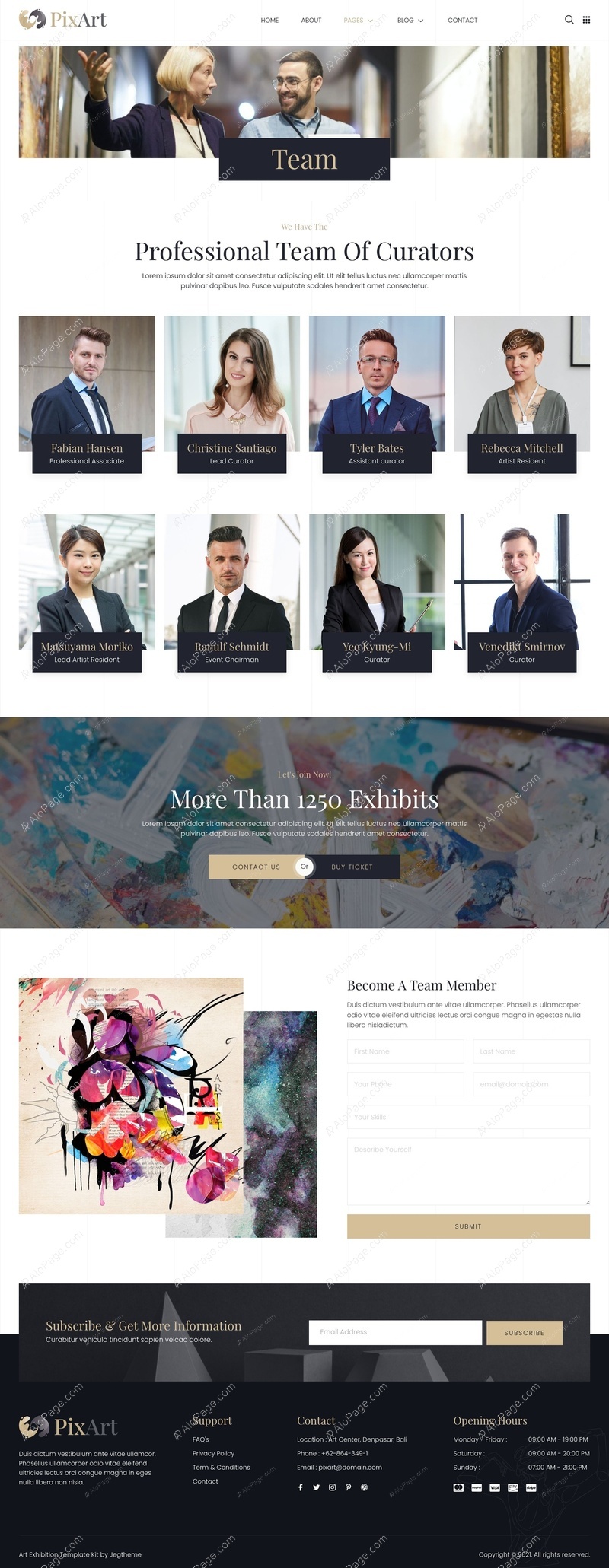 Meet The Curatorial Experts Driving Innovation Website Template