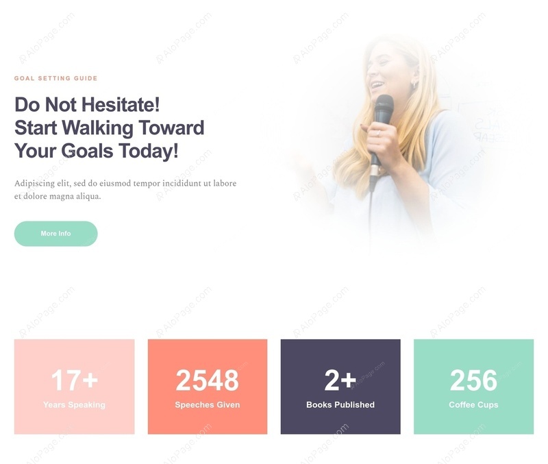 Achieve Your Goals With Confidence Website Template