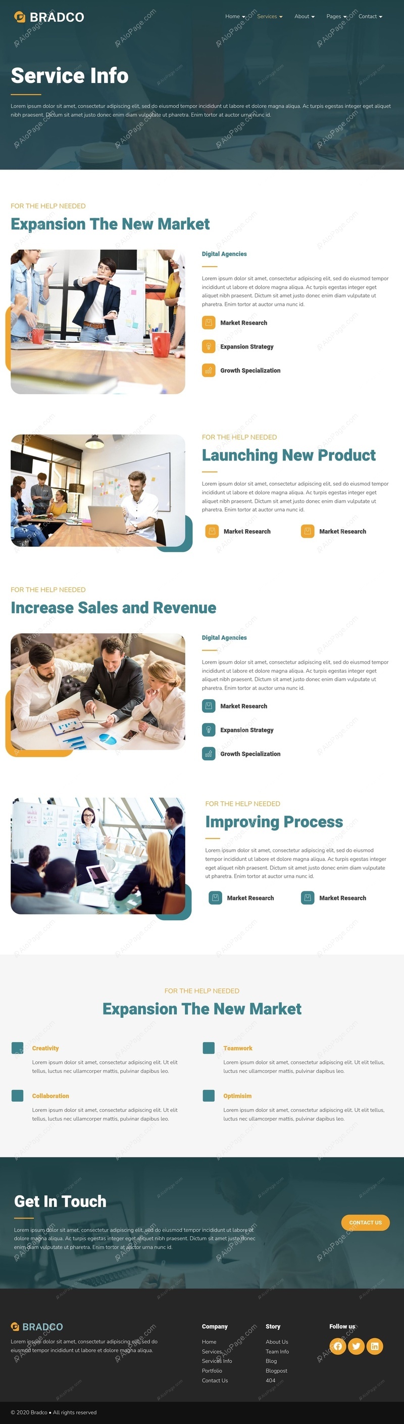 Innovative Business Solutions For Growth Website Template