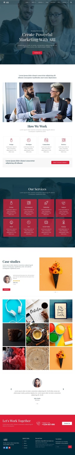 Business & Services Website Templates