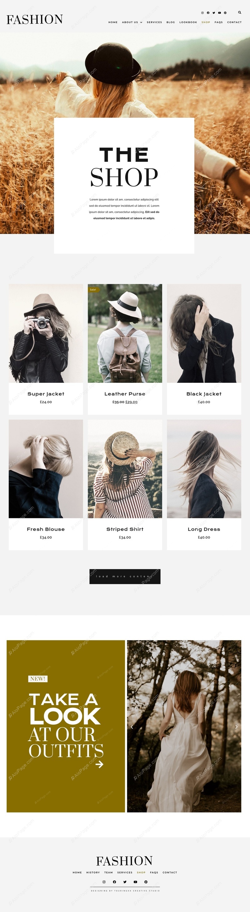 Stylish Fashion Store For Trendsetters Website Template