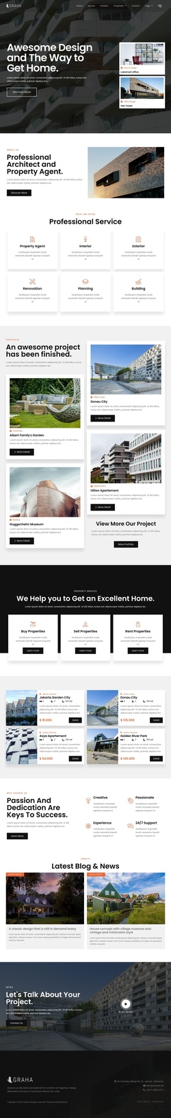 Architecture & Building Website Templates