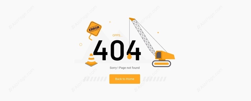 Oops! Page Not Found Website Template