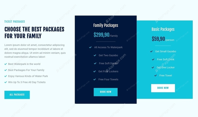 Family-Friendly Ticket Packages Website Template