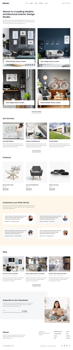 Design & Interior Website Templates