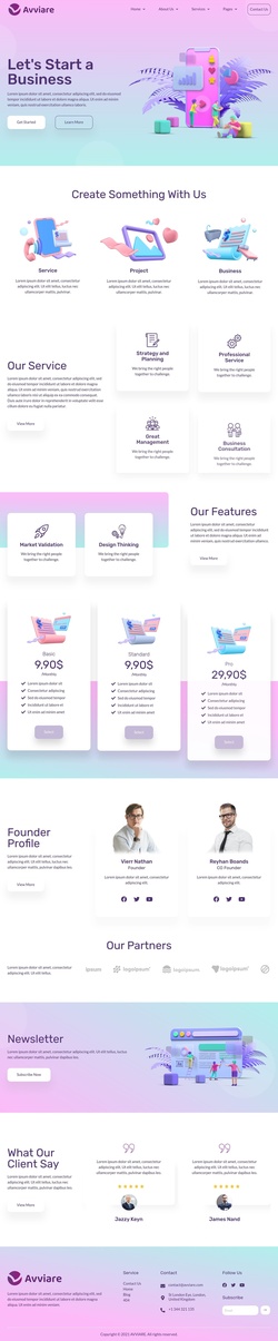 Digital & Apps Website Templates