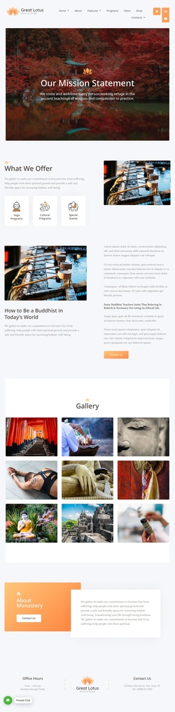 Non-Profit & Religion Website Templates