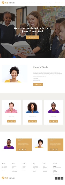 Non-Profit & Religion Website Templates