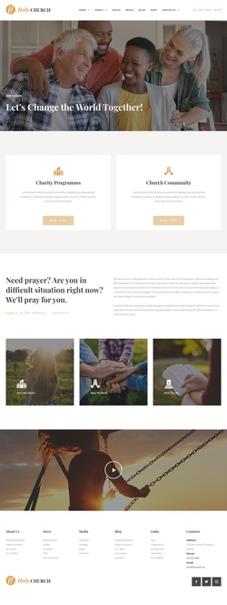 Non-Profit & Religion Website Templates