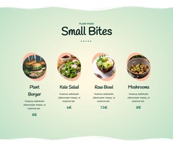 Pricing Menu Website Templates