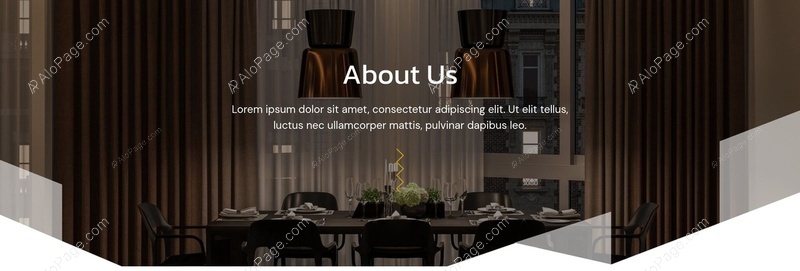 Elegant Dining Space Overview Website Template