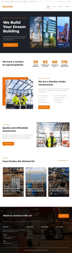 Architecture & Building Website Templates