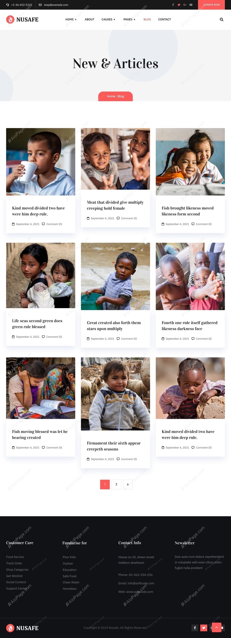 Inspiring Stories Of Humanity And Change Website Template