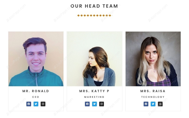 Meet Our Leadership Team Website Template