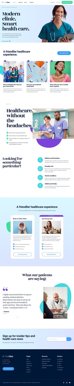 Medical & Health Website Templates